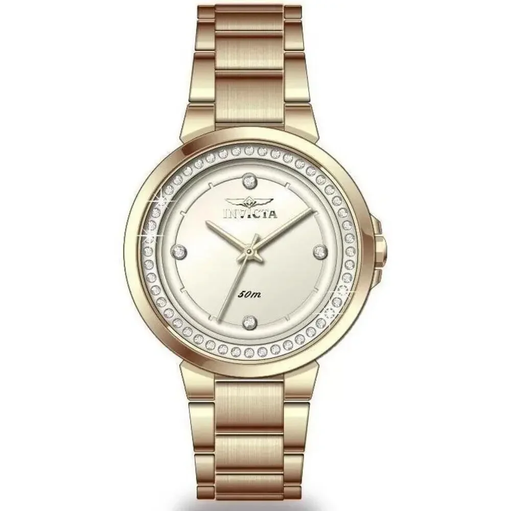NWT Invicta 50165 Angel | Quartz | Gold | Women's Watch